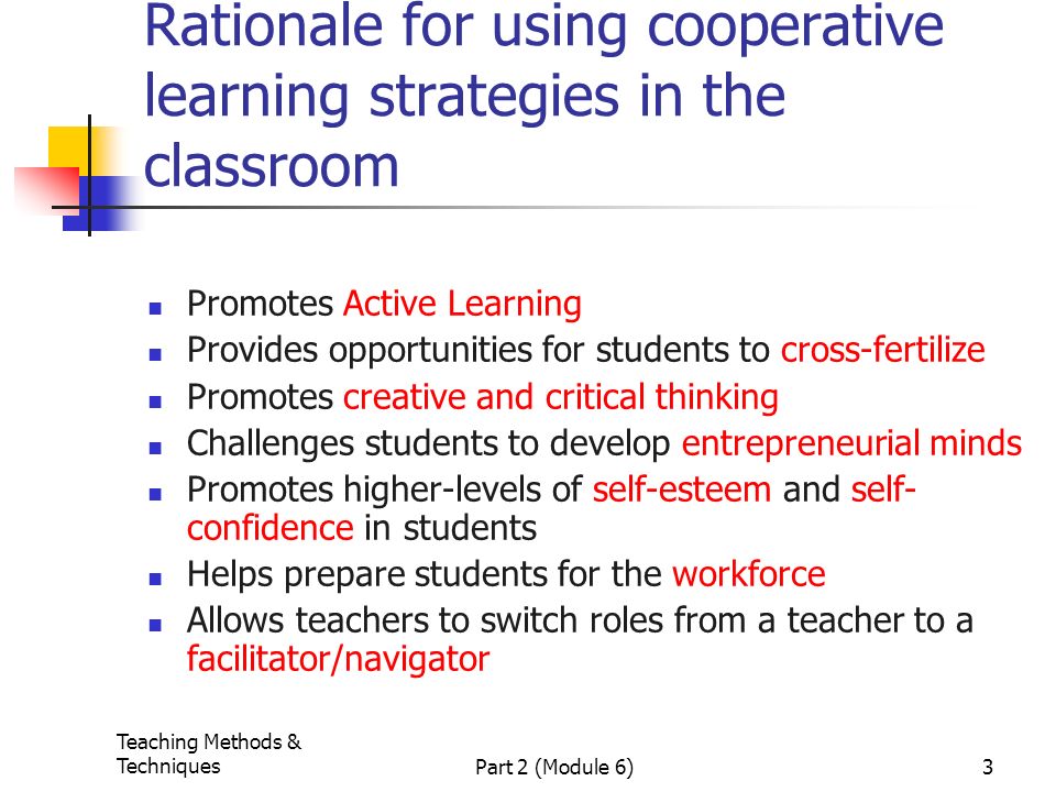 Strategies to promote critical thinking and active learning
